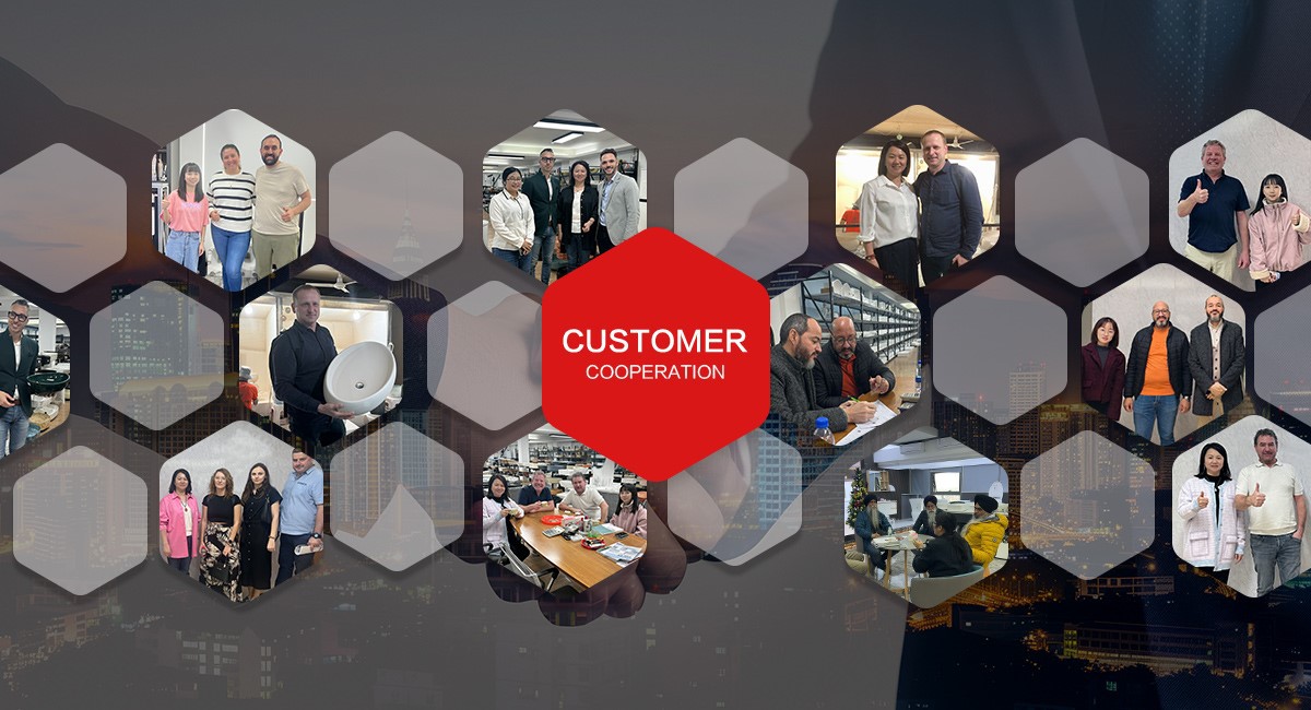 Customer cooperation of luxury modern bathroom mirrors Customer cooperation of luxury modern bathroom mirrors